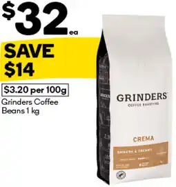 Woolworths Grinders Coffee Beans offer