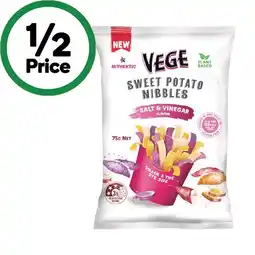 Woolworths Vege Nibbles or Straws 75g – From the Health Food Aisle offer