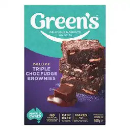 Woolworths Green’s Deluxe or Gluten Free Baking Mixes 275-630g offer