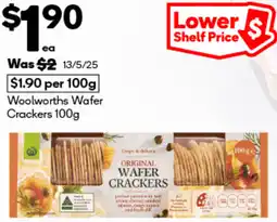 Woolworths Woolworths Wafer Crackers offer
