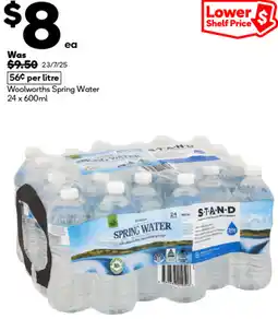 Woolworths Woolworths Spring Water offer