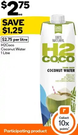 Woolworths H2Coco Coconut Water offer