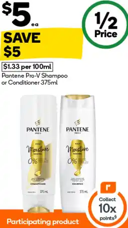 Woolworths Pantene Pro-V Shampoo or Conditioner offer