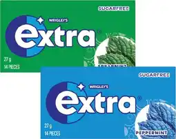 Coles Extra Envelope Chewing Gum offer