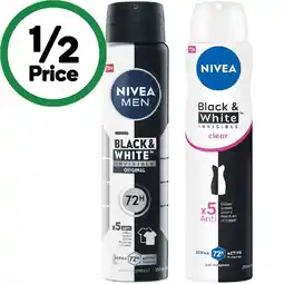 Woolworths Nivea 72hr Antiperspirant Deodorant 250ml offer