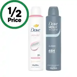 Woolworths Dove 48hr Antiperspirant Deodorant 250ml offer