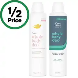 Woolworths Dove Whole Body Deodorant 230ml offer
