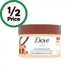 Woolworths Dove Exfoliating Body Polish 298g offer