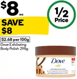 Woolworths Dove Exfoliating Body Polish offer