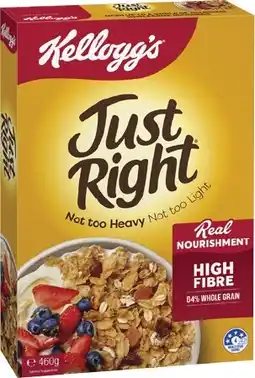 Coles Kellogg's Just Right Cereal offer