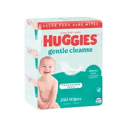 Woolworths Huggies Baby Wipes Pk 216-240 offer