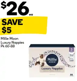 Woolworths Millie Moon Luxury Nappies offer