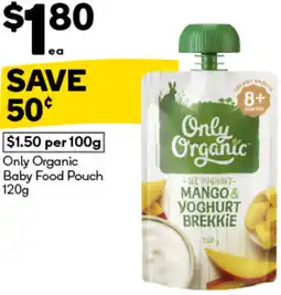 Woolworths Only Organic Baby Food Pouch offer