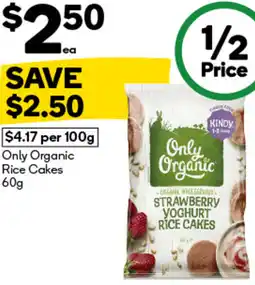 Woolworths Only Organic Rice Cakes offer