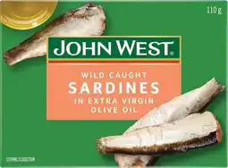 Coles John West Sardines offer