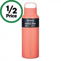 Woolworths Sistema Stainless Steel Dual Wall Bottle 1 Litre offer