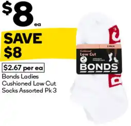 Woolworths Bonds Ladies Cushioned Low Cut Socks offer