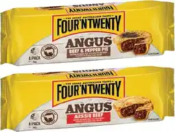 Coles Four'N Twenty Angus Meat Pies offer