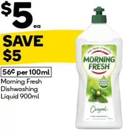 Woolworths Morning Fresh Dishwashing Liquid offer