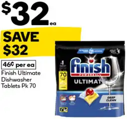 Woolworths Finish Ultimate Dishwasher Tablets offer