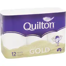 Woolworths Quilton Gold 4 Ply Toilet Paper Pk 12 offer