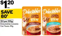 Woolworths Delectables Lickable Cat Treats offer