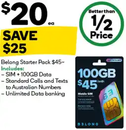 Woolworths Belong Starter Pack offer