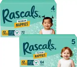 Coles Rascals Premium Jumbo Nappies 54 Pack-108 Pack offer