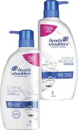 Coles Head & Shoulders Shampoo or Conditioner 850mL offer