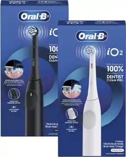 Coles Oral B iO2 Electric Toothbrush White or Black offer