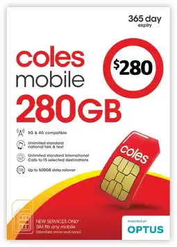 Coles Coles Mobile offer