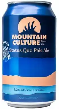 Coles Mountain Culture Status Quo Pale Ale Cans 16x355mL offer