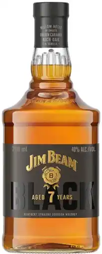 Coles Jim Beam Black Extra-Aged Kentucky Straight Bourbon 700mL offer