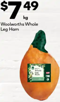 Woolworths Woolworths Whole Leg Ham offer