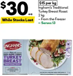Woolworths Ingham's Traditional Turkey Breast Roast offer