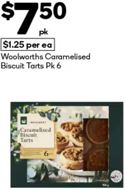 Woolworths Woolworths Caramelised Biscuit Tarts offer