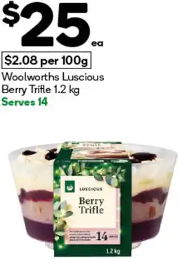 Woolworths Woolworths Luscious Berry Trifle offer