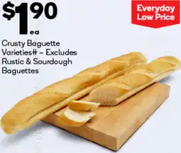 Woolworths Crusty Baguette Varieties offer