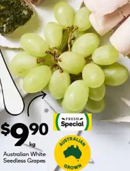 Woolworths Australian White Seedless Grapes offer