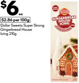 Woolworths Dollar Sweets Super Strong Gingerbread House Icing offer