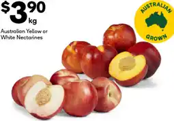 Woolworths Australian Yellow or White Nectarines offer
