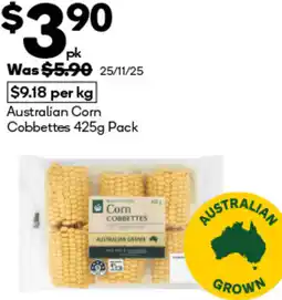 Woolworths Australian Corn Cobbettes offer