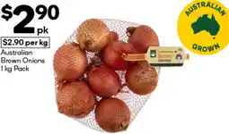 Woolworths Australian Brown Onions offer