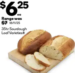 Woolworths 35hr Sourdough Loaf Varieties offer