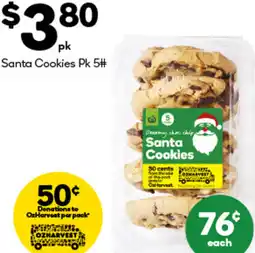 Woolworths Santa Cookies offer