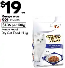 Woolworths Fancy Feast Dry Cat Food offer