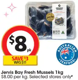 Coles Jervis Bay Fresh Mussels offer
