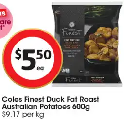 Coles Coles Finest Duck Fat Roast Australian Potatoes offer