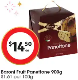 Coles Baroni Fruit Panettone offer