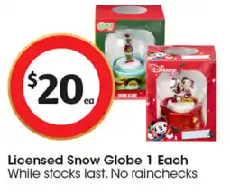 Coles Licensed Snow Globe offer